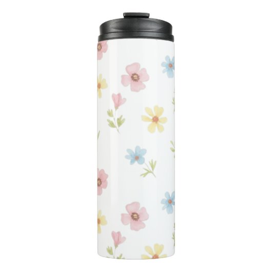 Elegante bloemenweide geïsoleerde fles - Zacht (Voorkant)