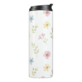 Elegante bloemenweide geïsoleerde fles - Zacht (Gedraaid links)