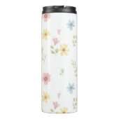 Elegante bloemenweide geïsoleerde fles - Zacht (Achterkant)