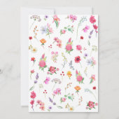 Elegante Bloemenweide Lente Trouwlocatie Tuin Brui Save The Date (Achterkant)