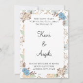 Elegante Bloemenwieden Uitnodiging (Voorkant)