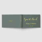 Elegante bloemenwijnstok gastenboek (Volledig)