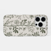 Elegante Bloemetuin Reverie Moderne Botanische iPhone Hoesje (Achterkant horizontaal)
