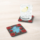 Elegante bloemframe bier onderzetter (Rechterzijde)