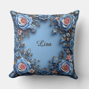 Elegante bloemframe kussen