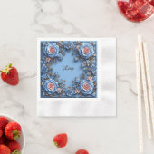 Elegante bloemframe servet (Insitu)
