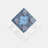 Elegante bloemframe servet (Hoek)
