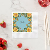 Elegante bloemframe servet (Insitu)