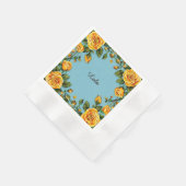 Elegante bloemframe servet (Hoek)