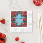 Elegante bloemframe servet (Insitu)