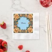 Elegante bloemframe servet (Insitu)