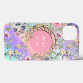 Elegante bloemframe: voor elke gelegenheid Case-Mate iPhone case (Achterkant (horizontaal))