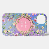 Elegante bloemframe: voor elke gelegenheid Case-Mate iPhone case (Achterkant (horizontaal))