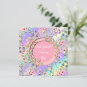 Elegante bloemframe: voor elke gelegenheid kaart (Staand voorkant)