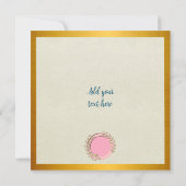 Elegante bloemframe: voor elke gelegenheid kaart (Achterkant)