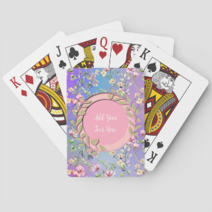 Elegante bloemframe: voor elke gelegenheid pokerkaarten