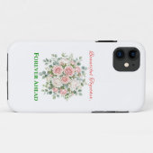 Elegante bloemhuwelijkshorloge Case-Mate iPhone case (Achterkant (horizontaal))
