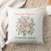 Elegante bloemhuwelijkshorloge kussen (Deken)