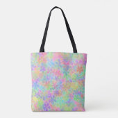 Elegante bloemige Abstracte bloemen moderne Sjablo Tote Bag (Achterkant)