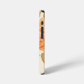 Elegante Bloemige Achtergrond iPhone Hoesje (Linkerkant)