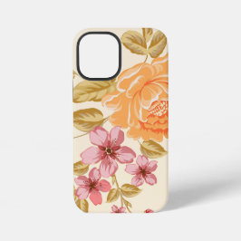 Elegante Bloemige Achtergrond iPhone 12 Mini Hoesje