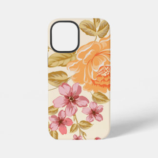 Elegante Bloemige Achtergrond iPhone 12 Mini Hoesje