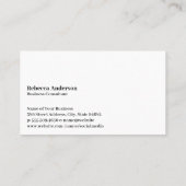 Elegante Bloemige Achtergrond Visitekaartje (Achterkant)