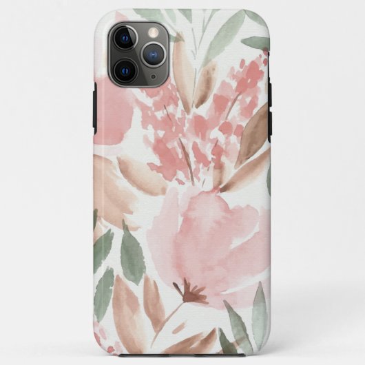 Elegante Bloemige Aquarel Case-Mate iPhone Case (Achterkant)