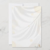 Elegante bloemige babyshower uitnodiging (Achterkant)