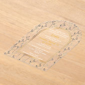Elegante bloemige Bat Mitzvah uitnodiging (Laagn)
