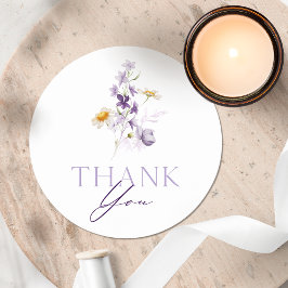Elegante Bloemige Bedank Sticker