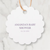 Elegante bloemige bedankkaart  bedankjes labels (Achterkant)