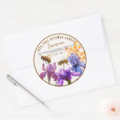Elegante bloemige bijenwas product Etiket (Envelop)