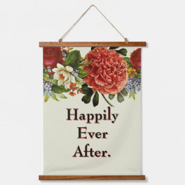 Elegante Bloemige BOHO retro Hydrangea Bruiloft Hangend Wandkleed
