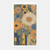 Elegante Bloemige Boho Thanksgiving Servet (Voorkant)
