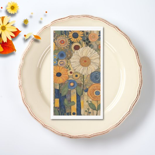 Elegante Bloemige Boho Thanksgiving Servet