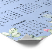 Elegante Bloemige Botanische 2026 Agenda |  Poster (Hoek)