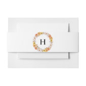 Elegante bloemige botanische aangepaste initialen  uitnodigingen wikkel (Voorkant Voorbeeld)