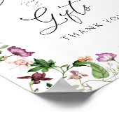 Elegante bloemige botanische kaarten en cadeaus po poster (Hoek)