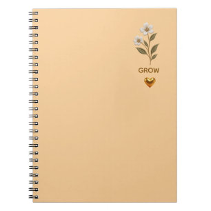 Elegante Bloemige Botanische Notitieboek – Minimal