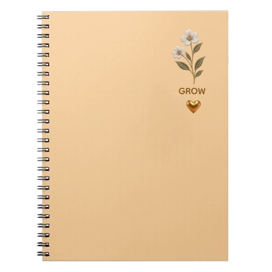 Elegante Bloemige Botanische Notitieboek – Minimal (Voorkant)