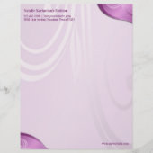 Elegante Bloemige Briefhoofd Sjabloon (Voorkant)