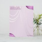 Elegante Bloemige Briefhoofd Sjabloon (Staand voorkant)