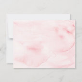 Elegante bloemige bruidsborrel advies en wensen kaart (Achterkant)