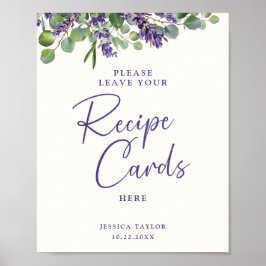 Elegante bloemige bruidsdouche receptkaarten poste poster