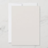 Elegante bloemige bruidsfeestuitnodiging kaart (Achterkant)
