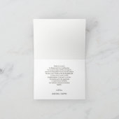 Elegante Bloemige Bruiloft Bedankkaart (Binnen)