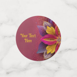 Elegante Bloemige Bruiloft Confetti