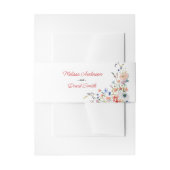 Elegante Bloemige Bruiloft Uitnodigingen Wikkel (Voorkant Voorbeeld)