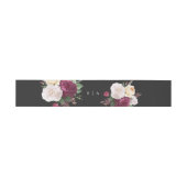 Elegante Bloemige Bruiloft Uitnodigingen Wikkel (Vlak)